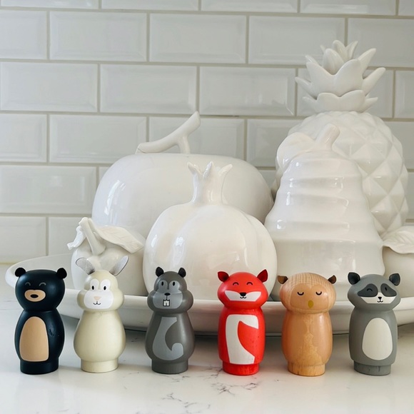 Hearth & Hand with Magnolia Toy Woodland Animal Figurine Set - Picture 1 of 15